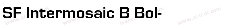 SF Intermosaic B Bol字体转换